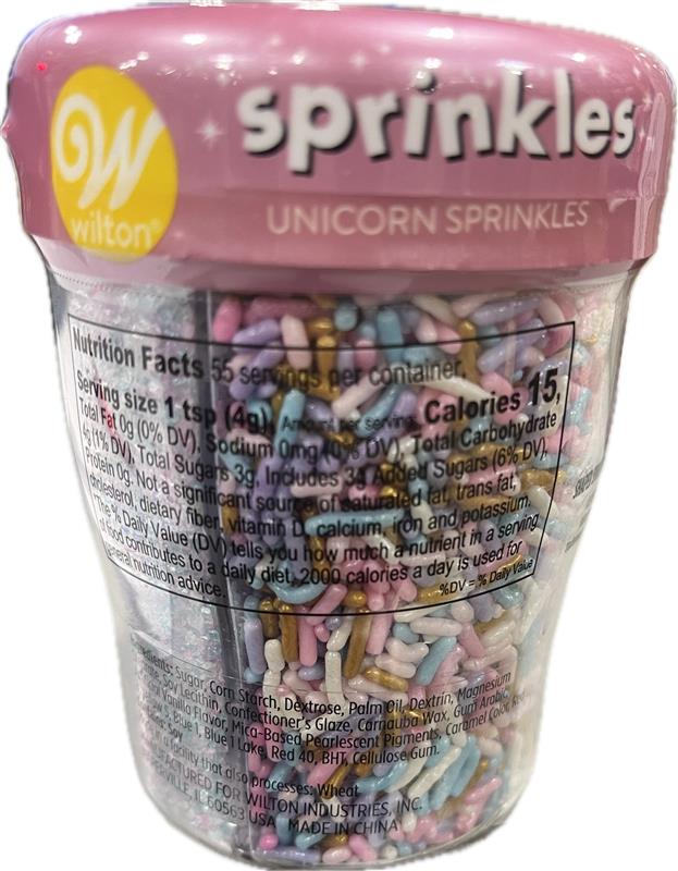 SP WILT CELL UNICORN SPRINKLES MIX W/ TURNING LID 7.76oz