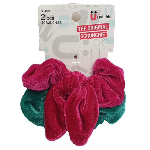 Scunci Velvet Scrunchie Assorted 2-Pack Wholesale