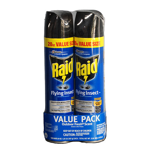 RAID FLYING INSECT AEROSOL 2PK 20OZ