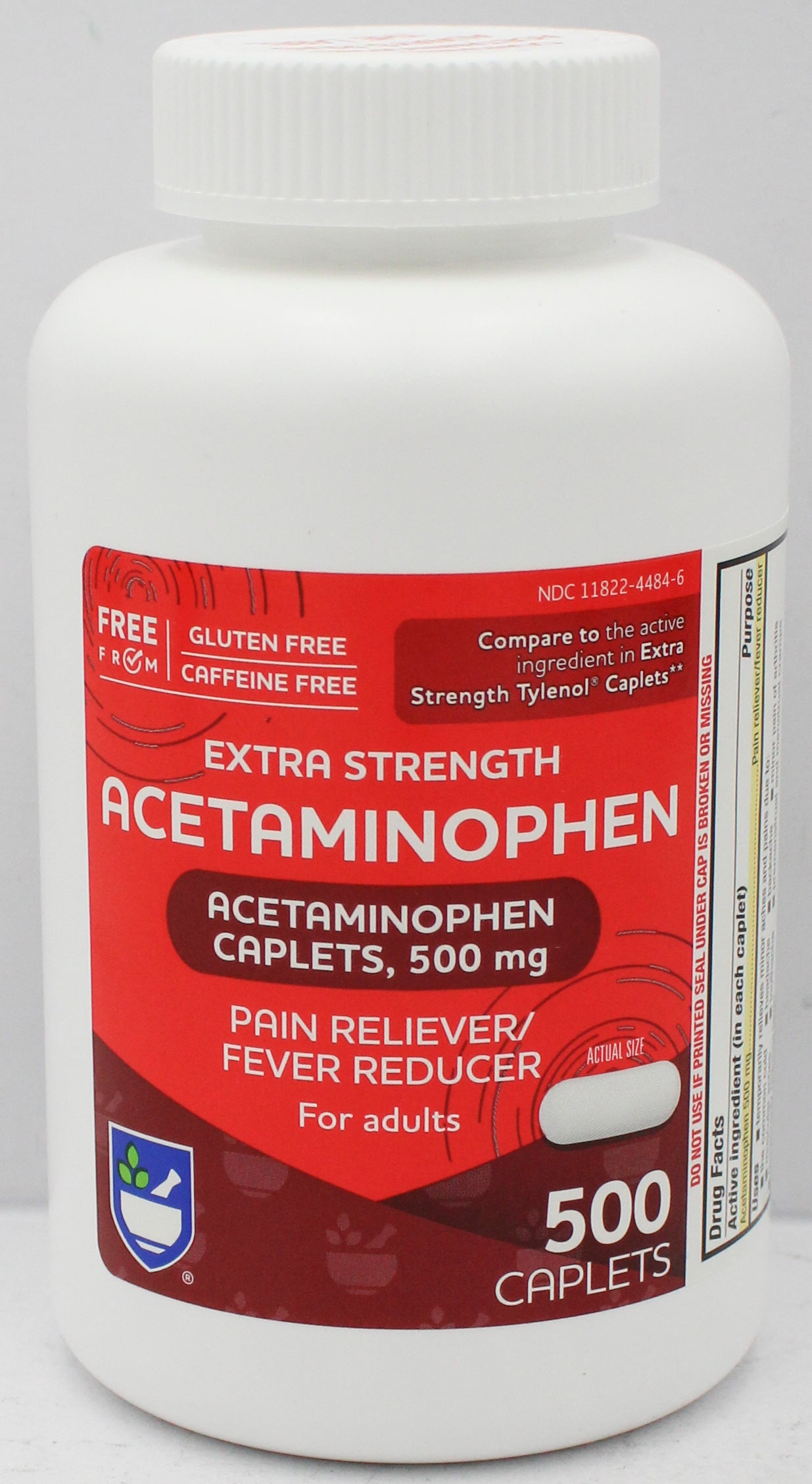 RITE AID PAIN RELIEF ACETAMINOPHEN CAPLETS 500ct EXP 12/31/2026 COMPARES TO Tylenol