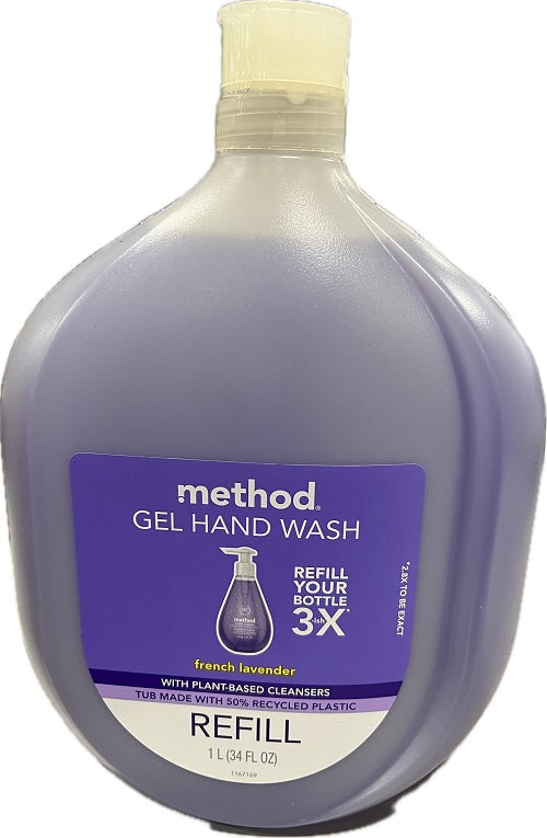 SP METHOD GEL HAND WASH REFILL FRENCH LAVENDER 34oz