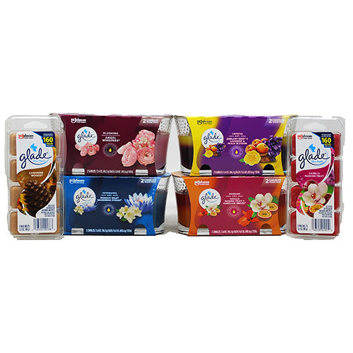 GLADE CANDLE/WAX MELTS 20PC DSPLY-E'DAY SCENTS