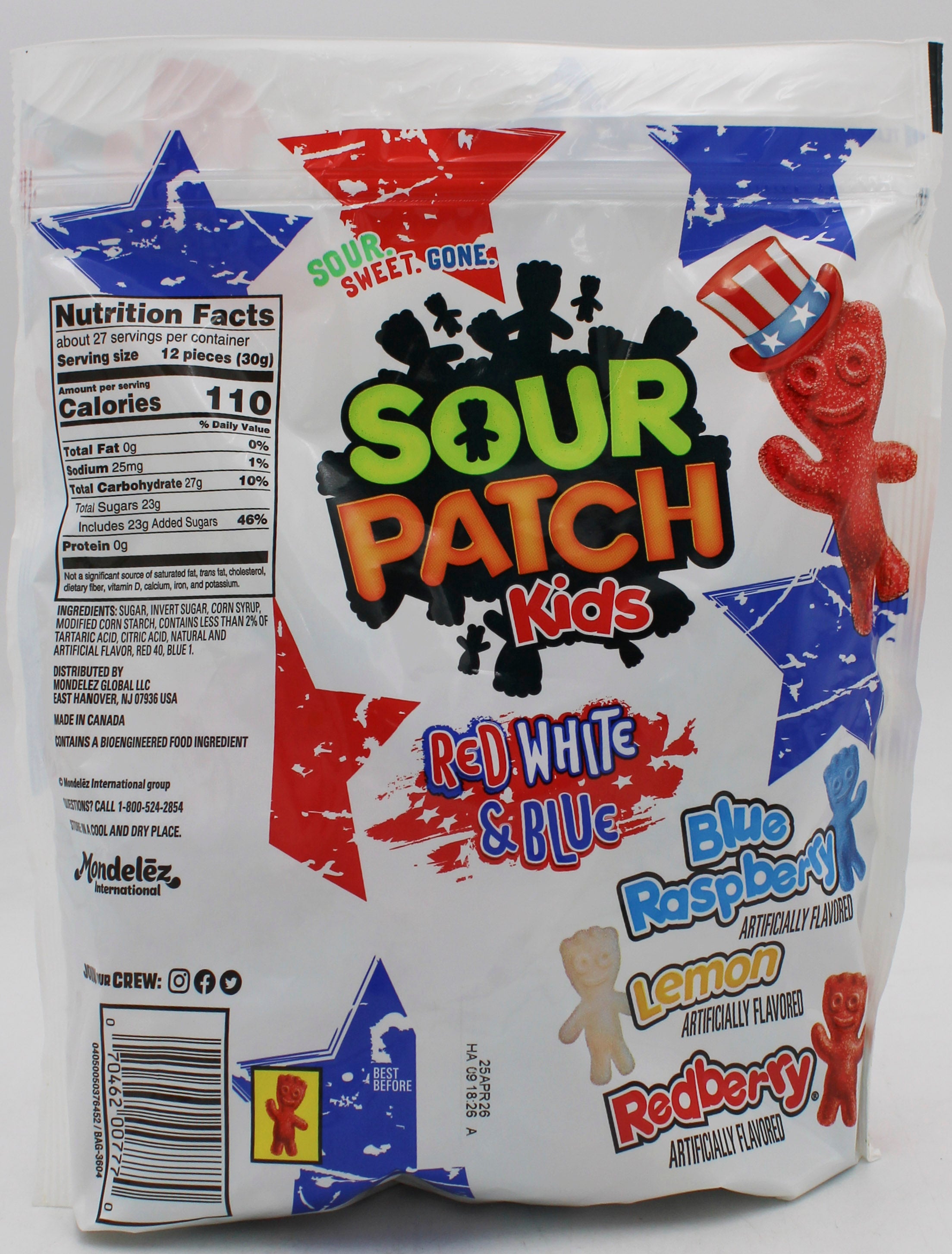 SOUR PATCH KIDS RED WHITE & BLUE 1.8lbs BB 4/25/26