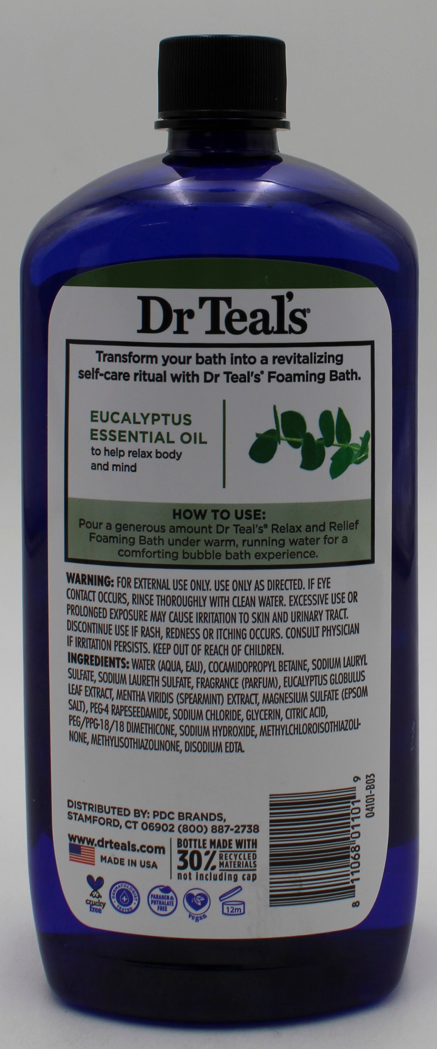 SP DR TEAL'S FOAMING BATH WITH PURE EPSOM SALT 34oz EUCALYPTUS & SPEARMINT NI