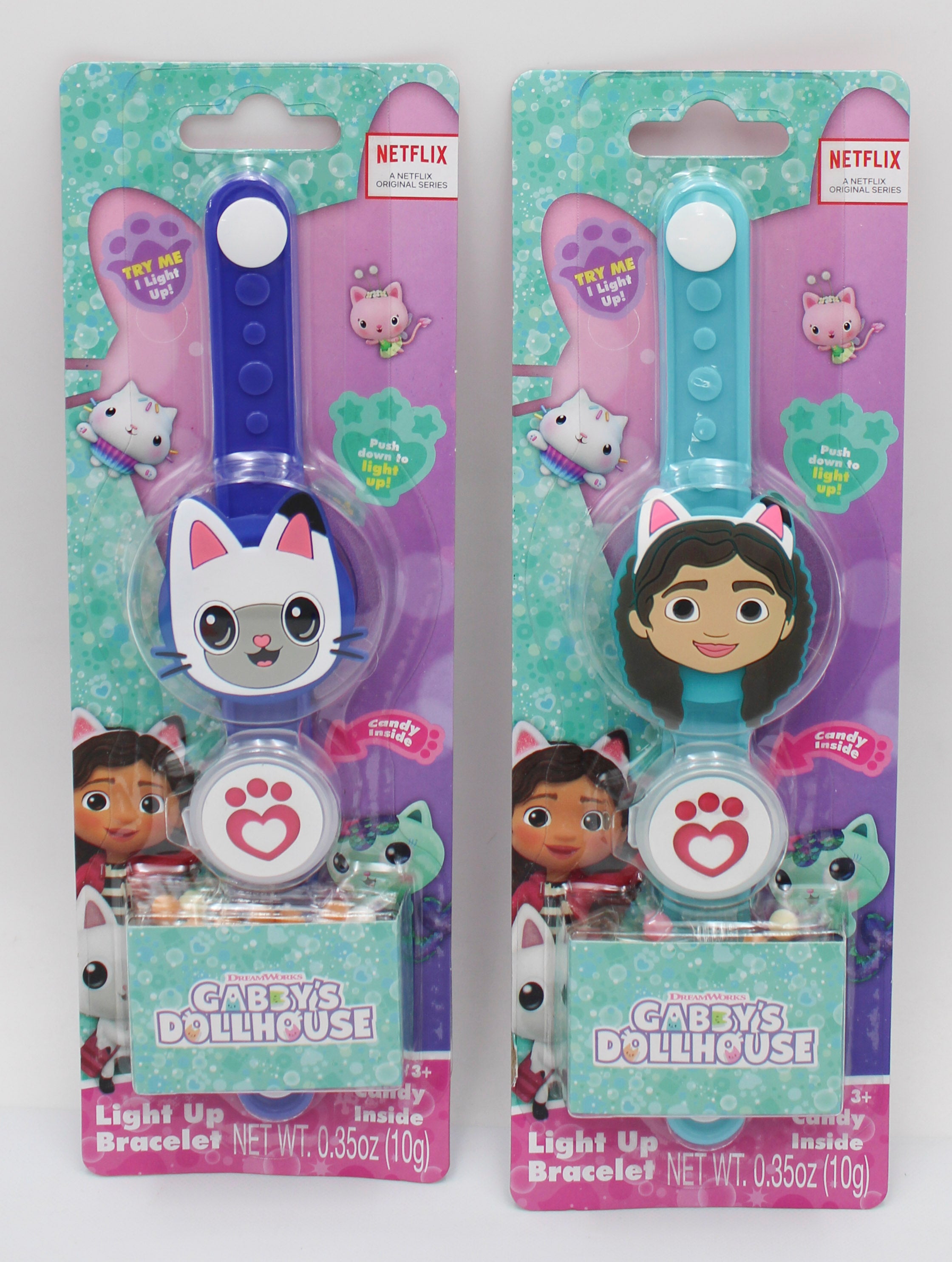 GABBY'S DOLLHOUSE LIGHT UP BRACELET W/ CANDY BB 11/6/27