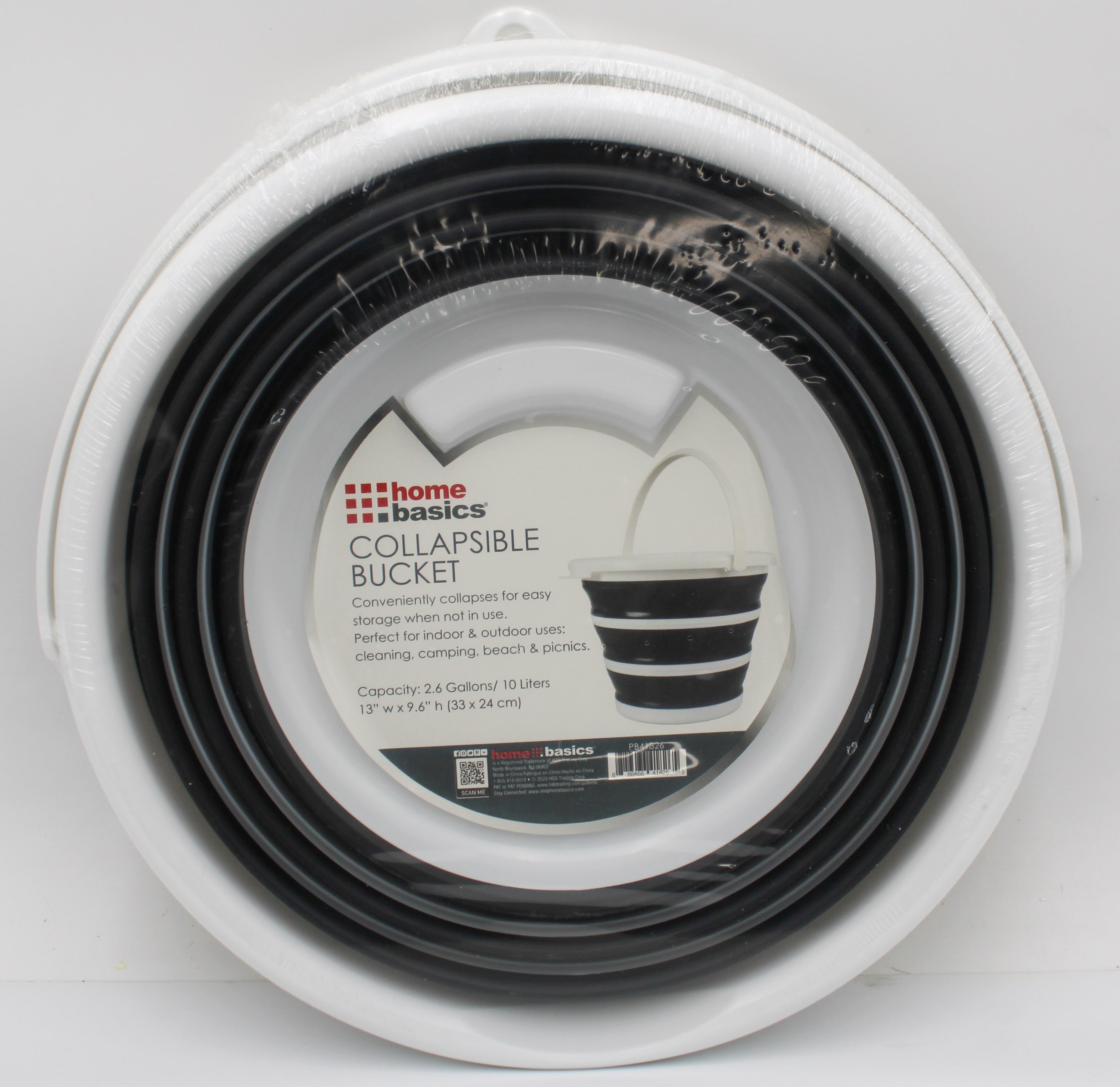 COLLAPSIBLE 10LT BUCKET GREY