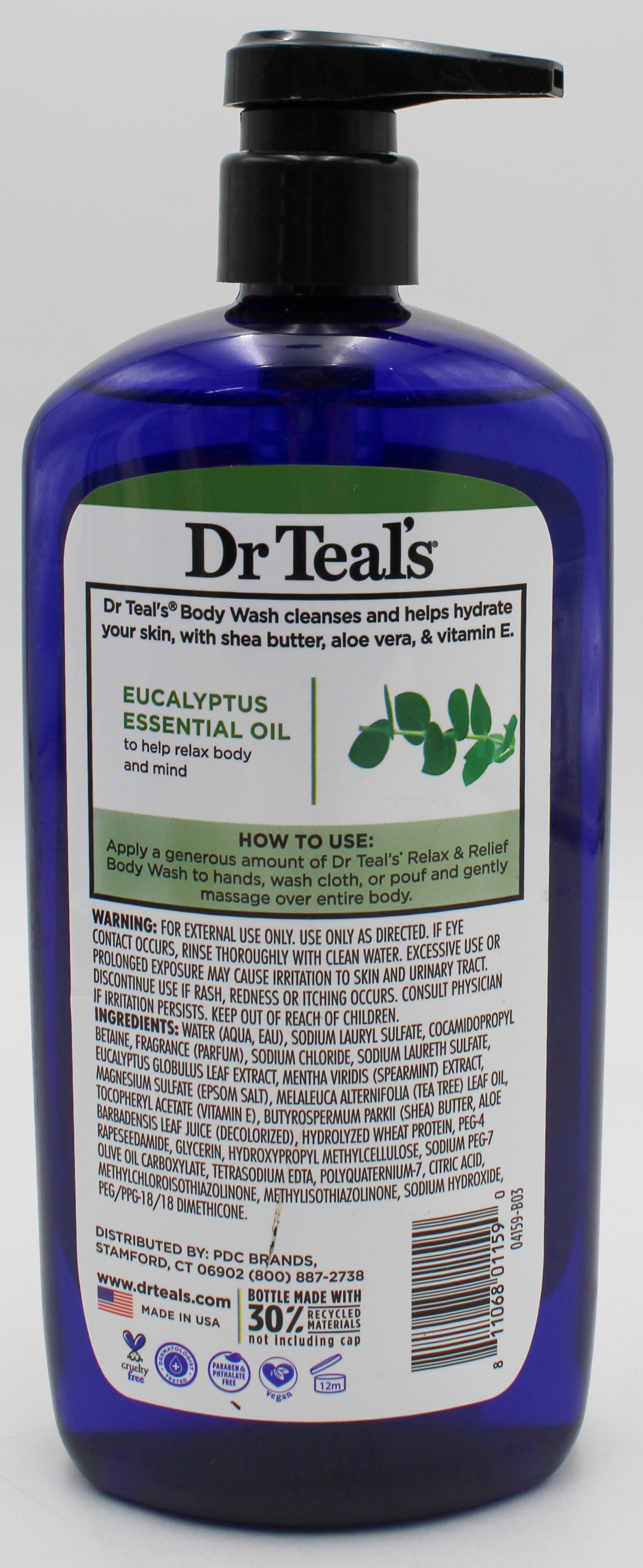 SP DR.TEAL'S BODY WASH RELAX & RELIEF 24oz EUCALYPTUS & SPEARMINT NI