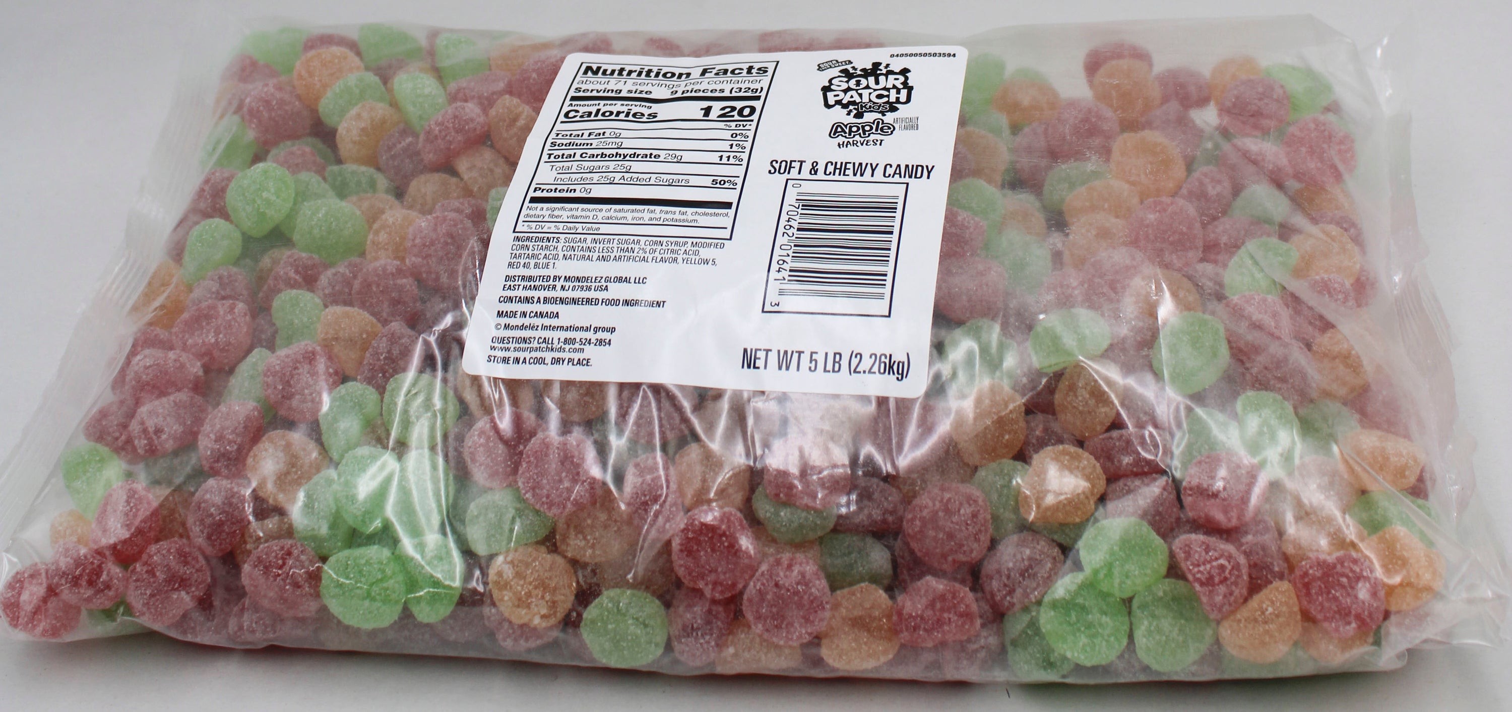 5LB SPK APPLE HARVST BULK 6 SOUR PATCH KIDS APPLE HARVEST 5LB BB 03/28/27