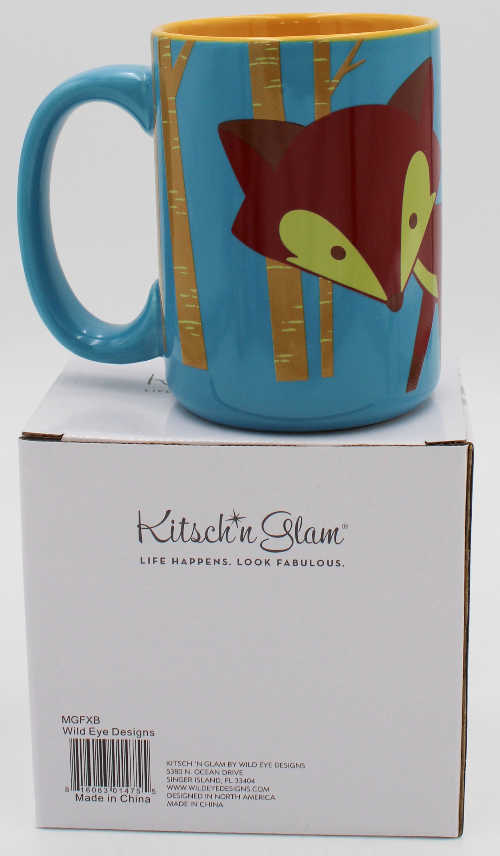 16oz CERAMIC MUG - BLUE FOX