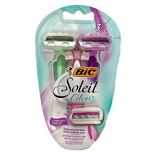 BIC SOLEIL GLOW SHAVER 3CT-COMFORT
