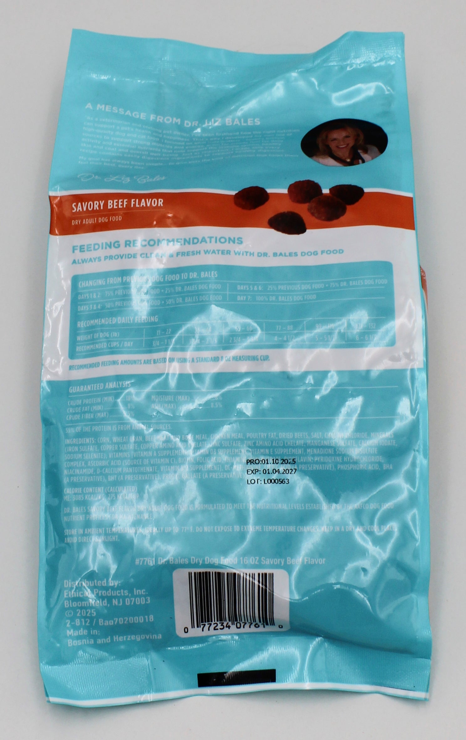 DR.BALES DRY DOG FOOD BEEF FLAVOR 16oz EXP 3/16/2027