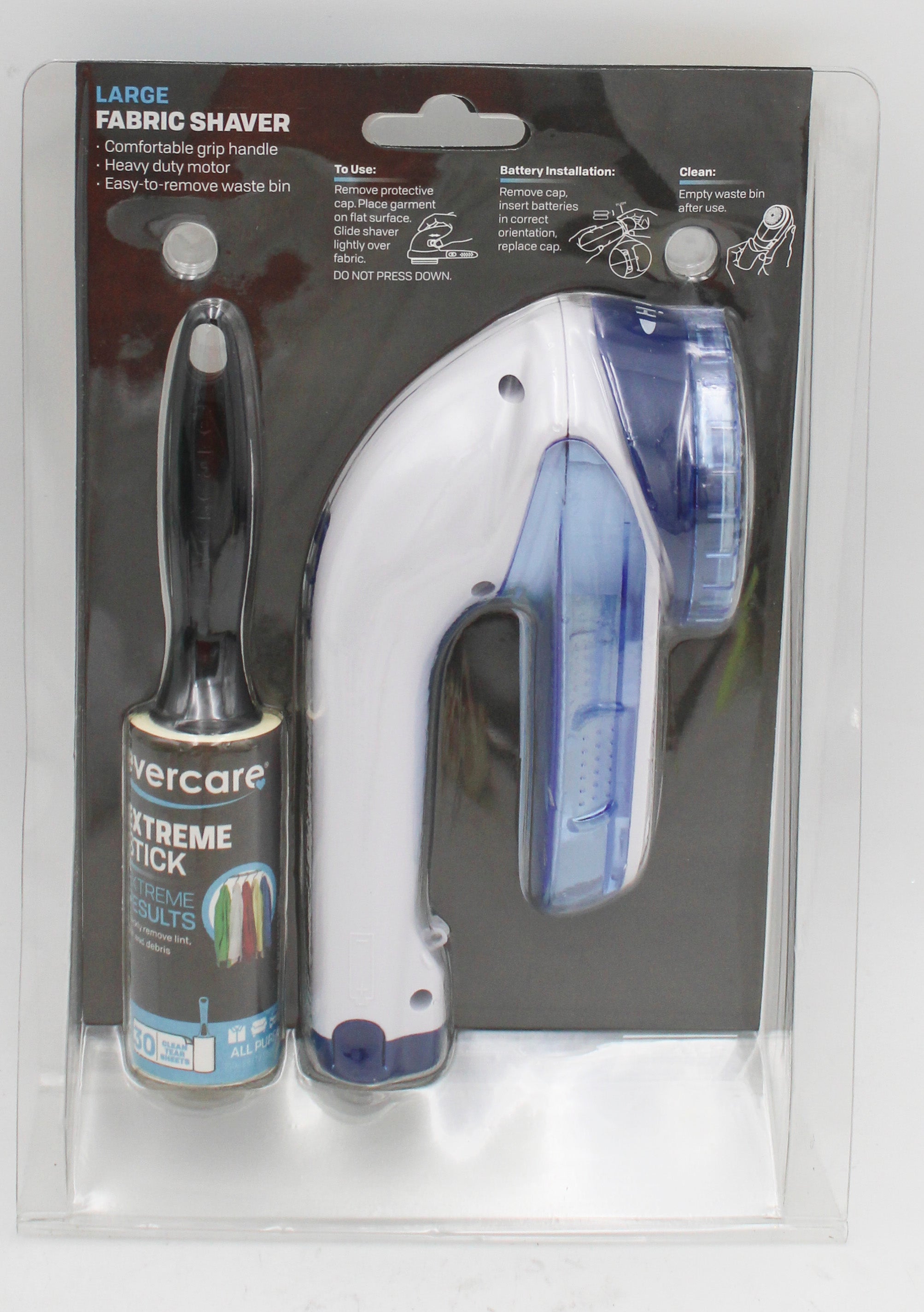 EVERCARE FABRIC SHAVER AND LINT BRUSH