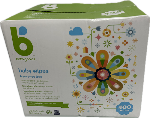 BABYGANICS BABY WIPES 400CT FRAGRANCE FREE