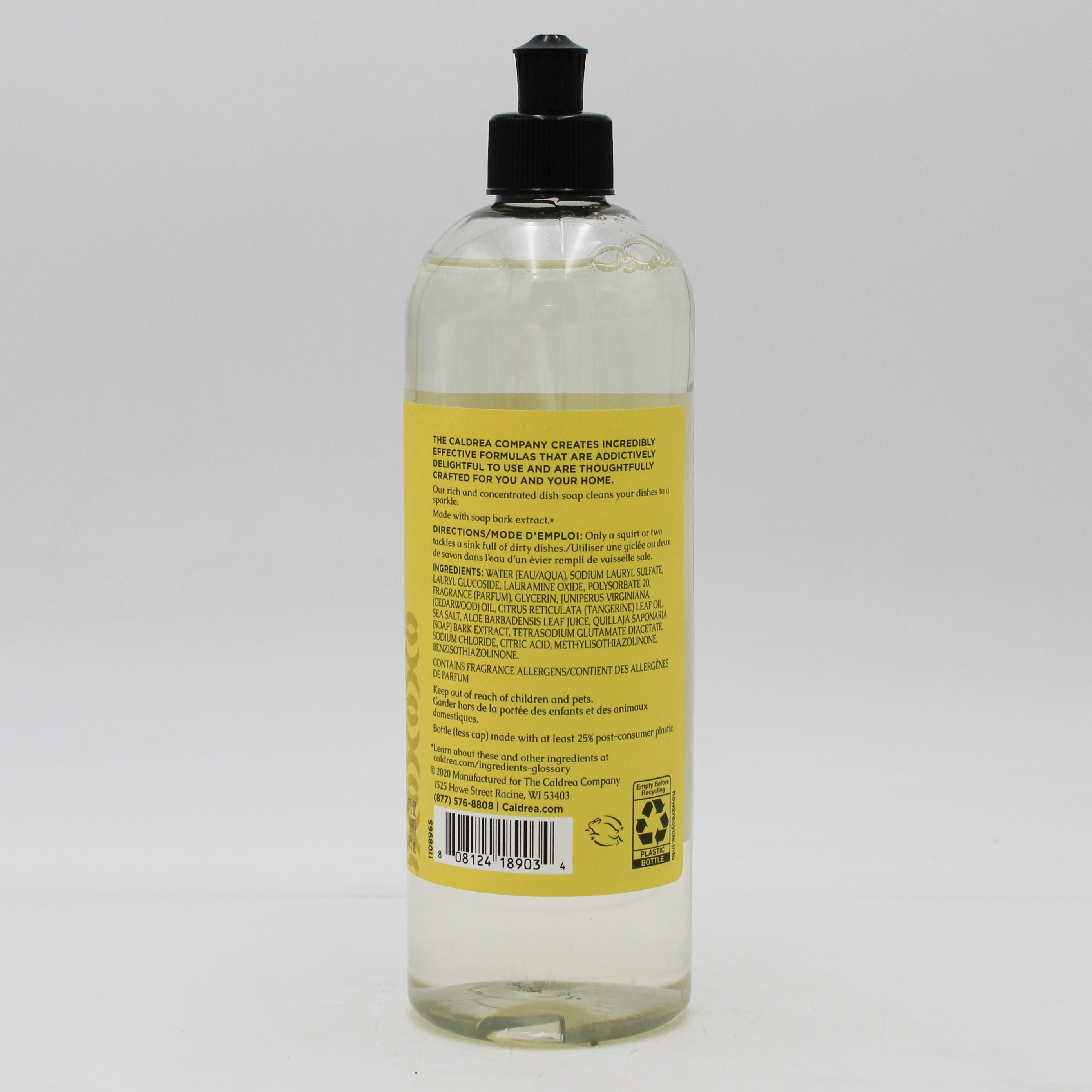 CALDREA DISH SOAP SEA SALT NEROLI 16oz