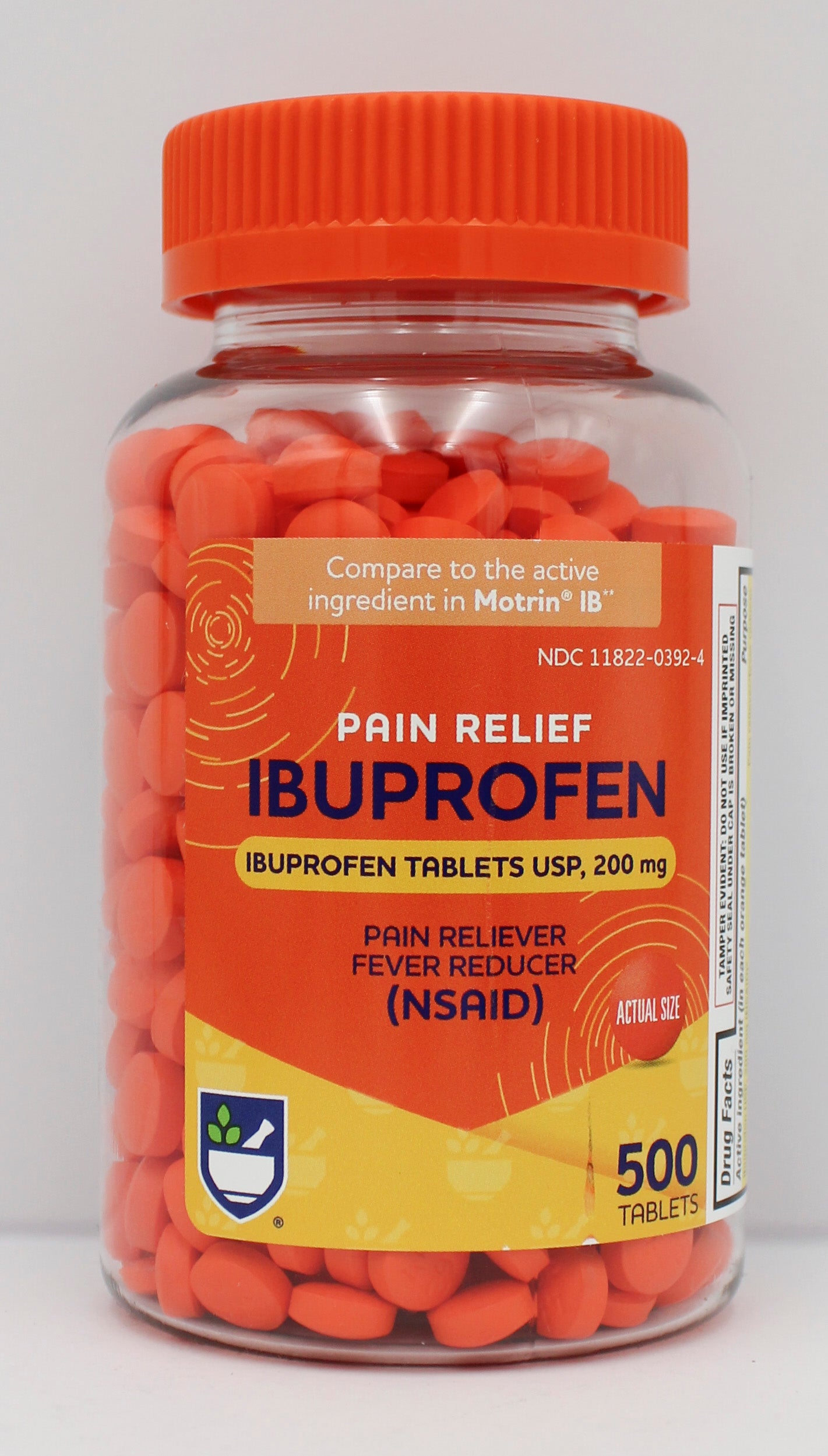 RITE AID PAIN RELIEF IBUPROFEN TABLETS 500ct EXP 2/15/2028