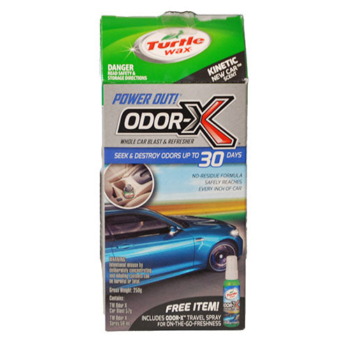 TURTLE WAX ODOR-X CAR REFRESHER 2OZ W/FREE TRAVEL SRPRAY 2OZ