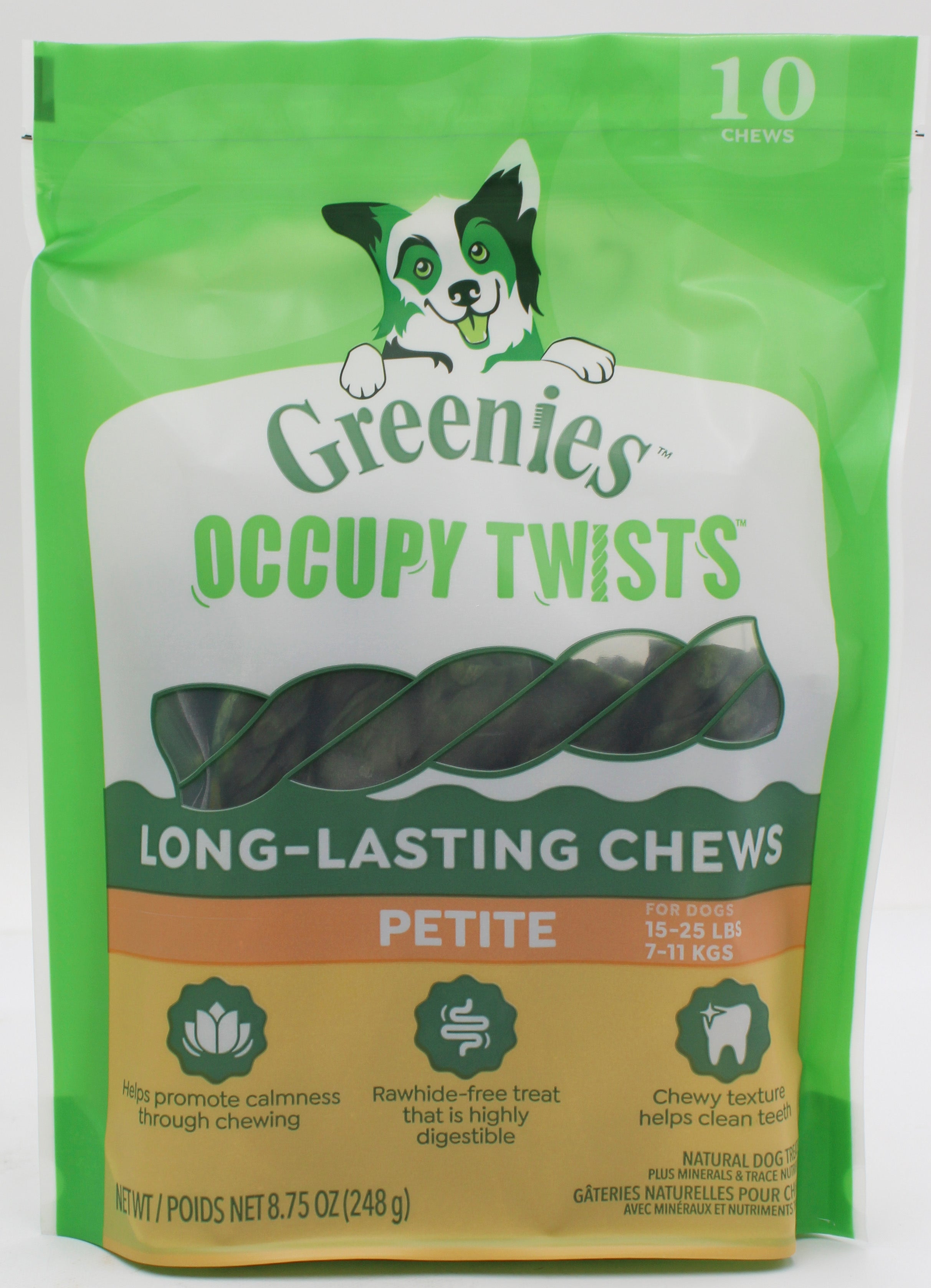Greenies Occupy Twists Petite Chicken Dog Treats 22 x 8.75oz
