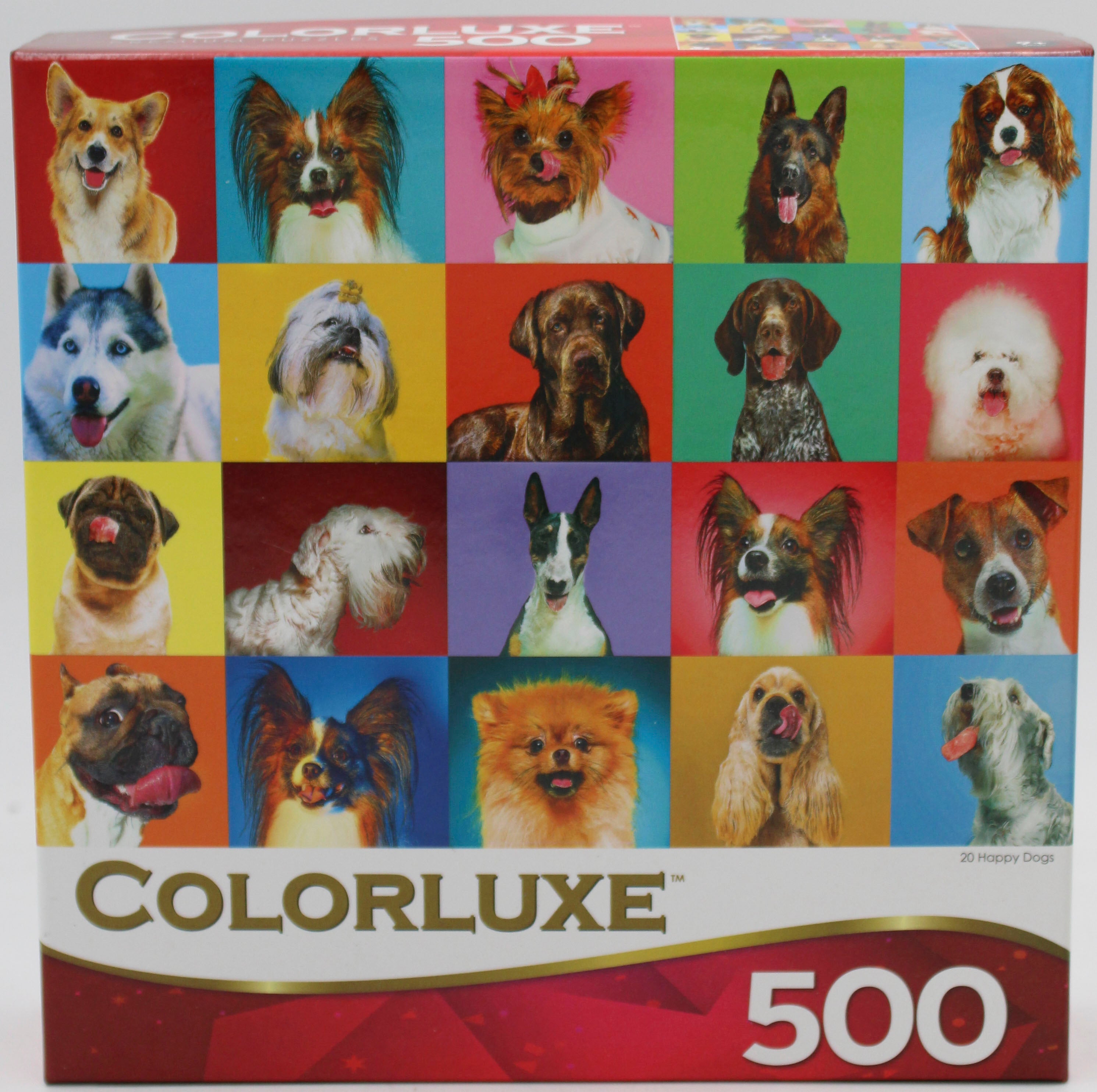 CRA-Z-ART COLORLUXE PUZZLE HAPPY DOGS 500PC