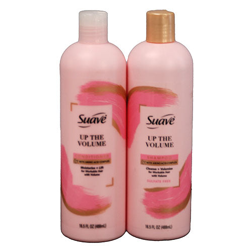 SUAVE SHAMPOO&CONDITIONER 16.5OZ-UP THE VOLUME W/AMINO ACID COMPLEX