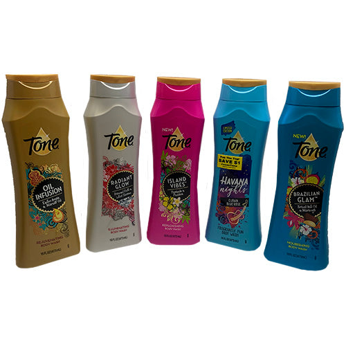 TONE BODY WASH 16oz ASST DISPLAY