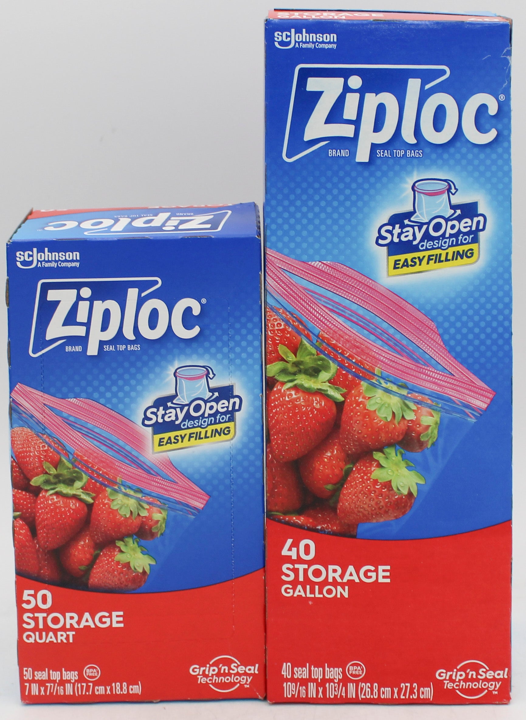 SP ZIPLOC BAGS BACK TO SCHOOL MIXED STORAGE QUART/GALLON DISPLAY