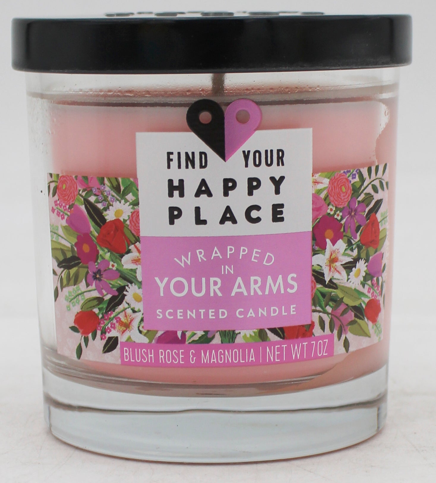 FIND YOUR HAPPY PLACE CANDLE WRAPPED IN YOUR ARMS 7oz