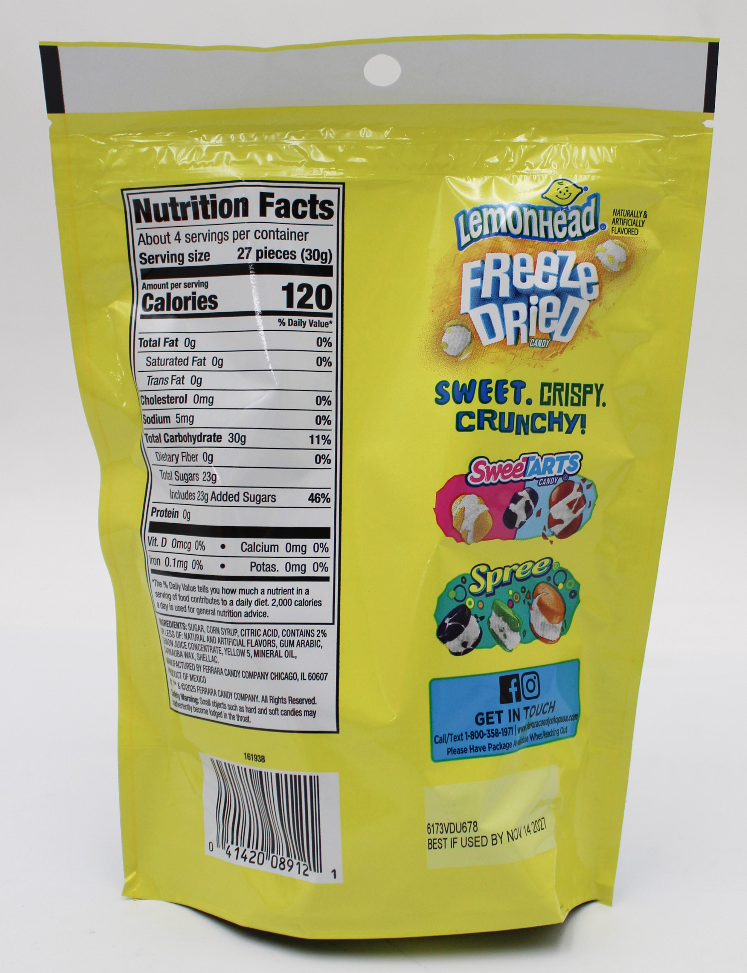 LEMON HEAD FREEZE DRIED 4 OZ BB 11/14/27