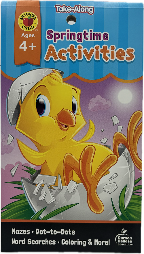 CARSON DE LOSA TAKE ALONG SPRINGTIME ACTIVITIES BOOK 128 PGS PP$4.99 AGES 4+