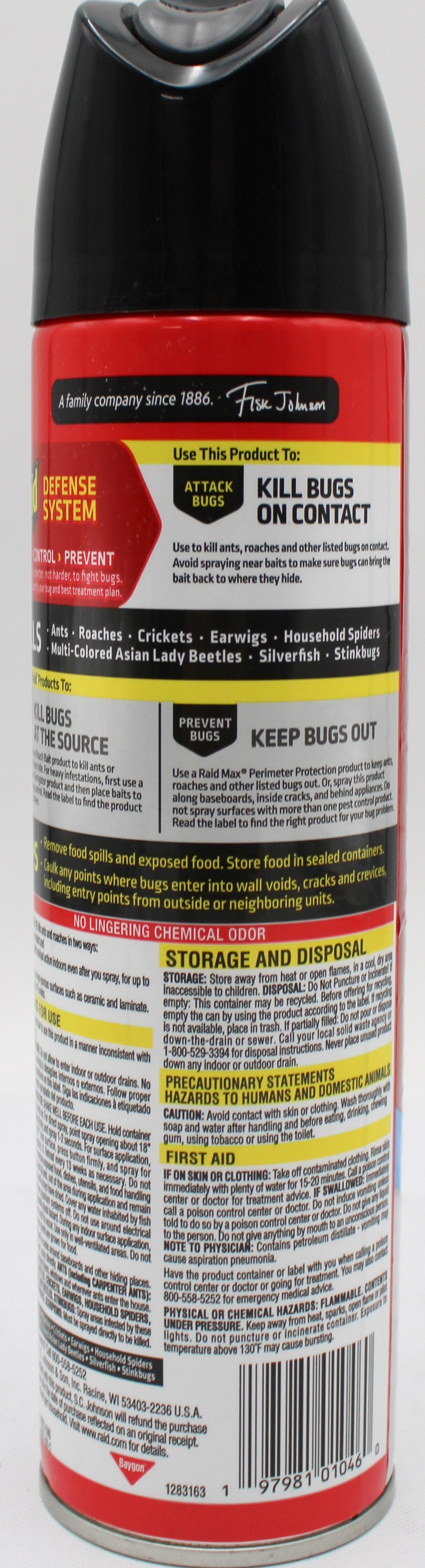 RAID ANT & ROACH KILLER OUTDOOR FRESH 13oz US