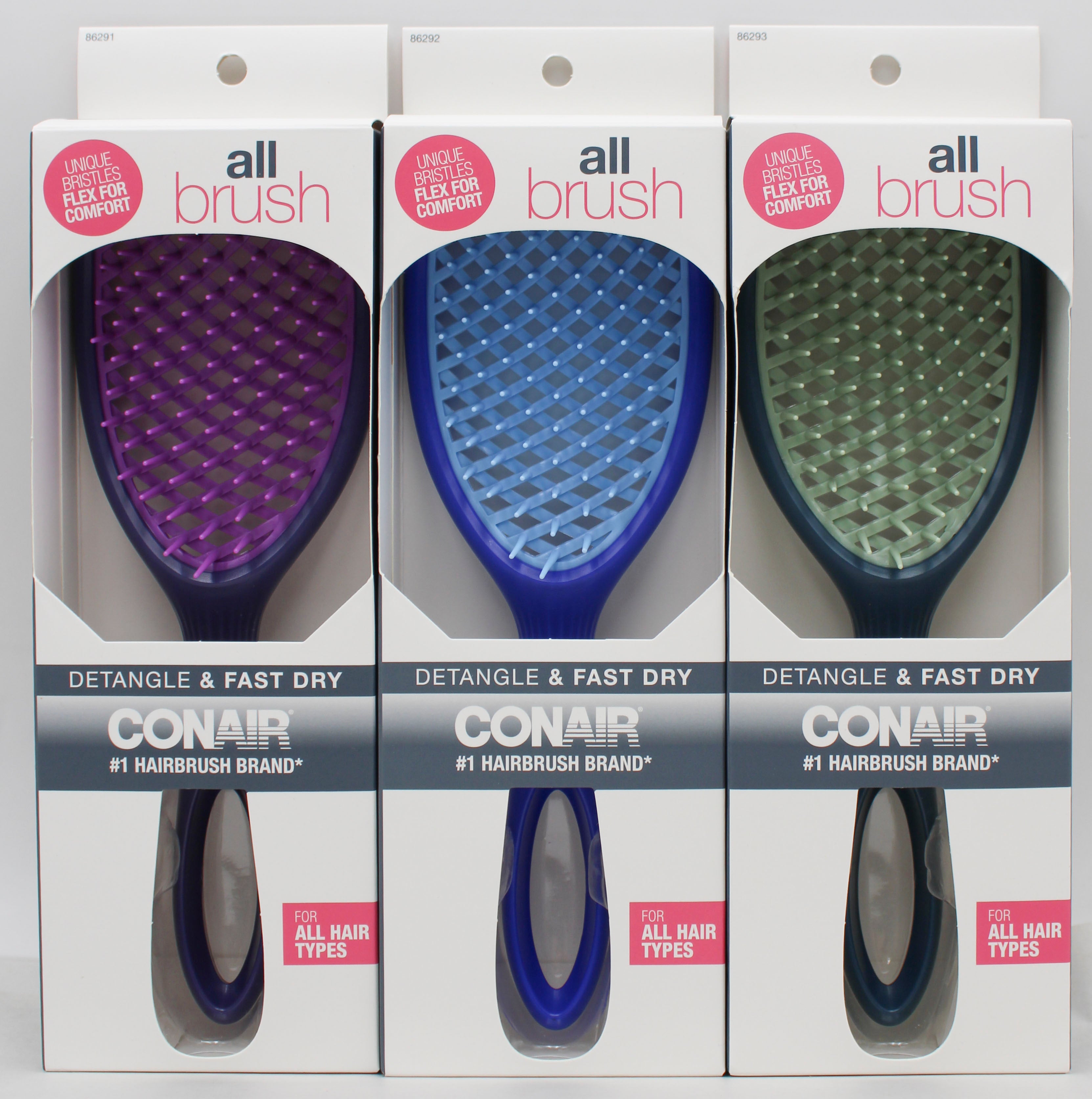 CONAIR ALLBRUSH VENTED PADDLE HAIRBRUSH NI