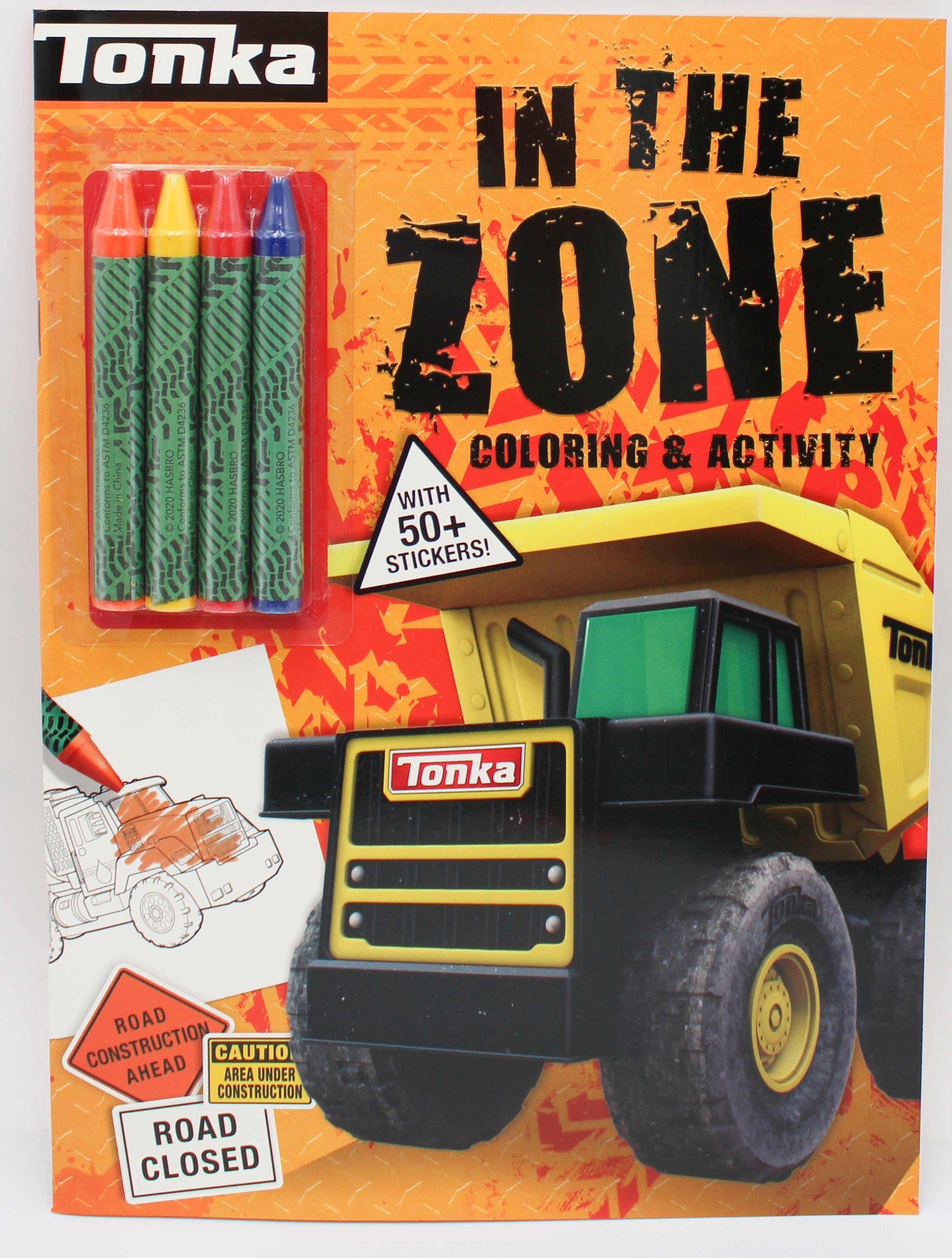 TONKA Coloring Book with Crayons 48 Pages Wholesale