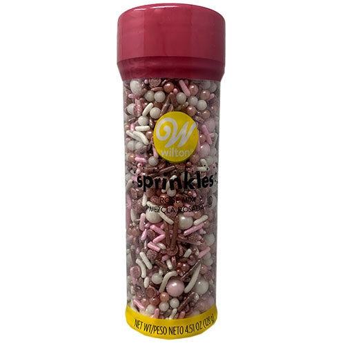 WILTON SPRINKLES 4.51oz-ROSE MIX