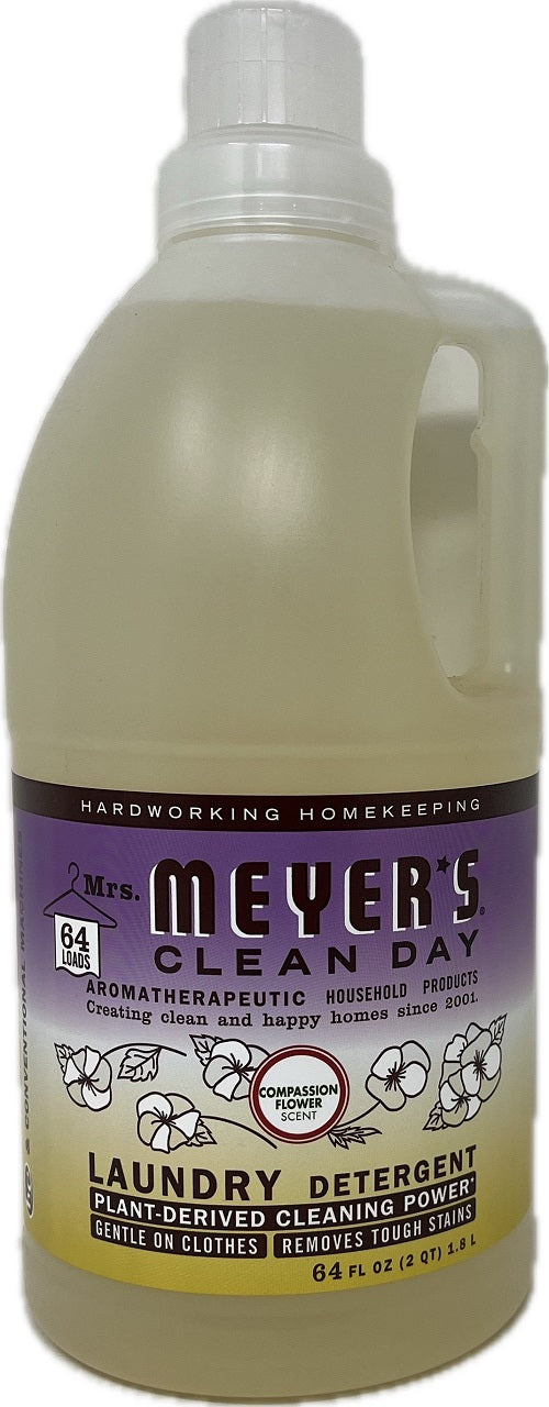 SP MEYER'S LAUNDRY DETERGENT COMPASSION FLOWER SCENT 64oz