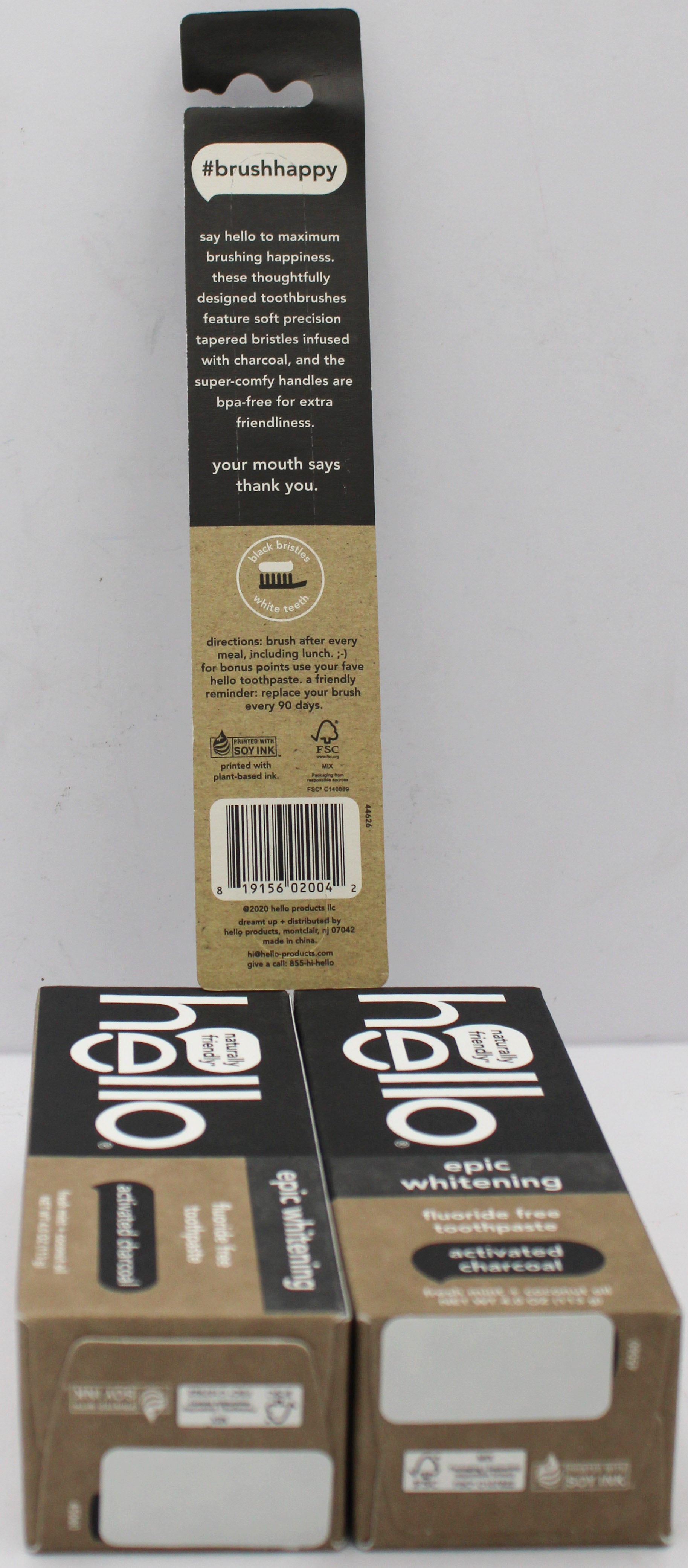 HOLD EXPIRED HELLO TOOTHPASTE AND TOOTHBRUSH 12/2025 NI