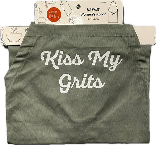 KISS MY GRITS WOMEN'S APRON