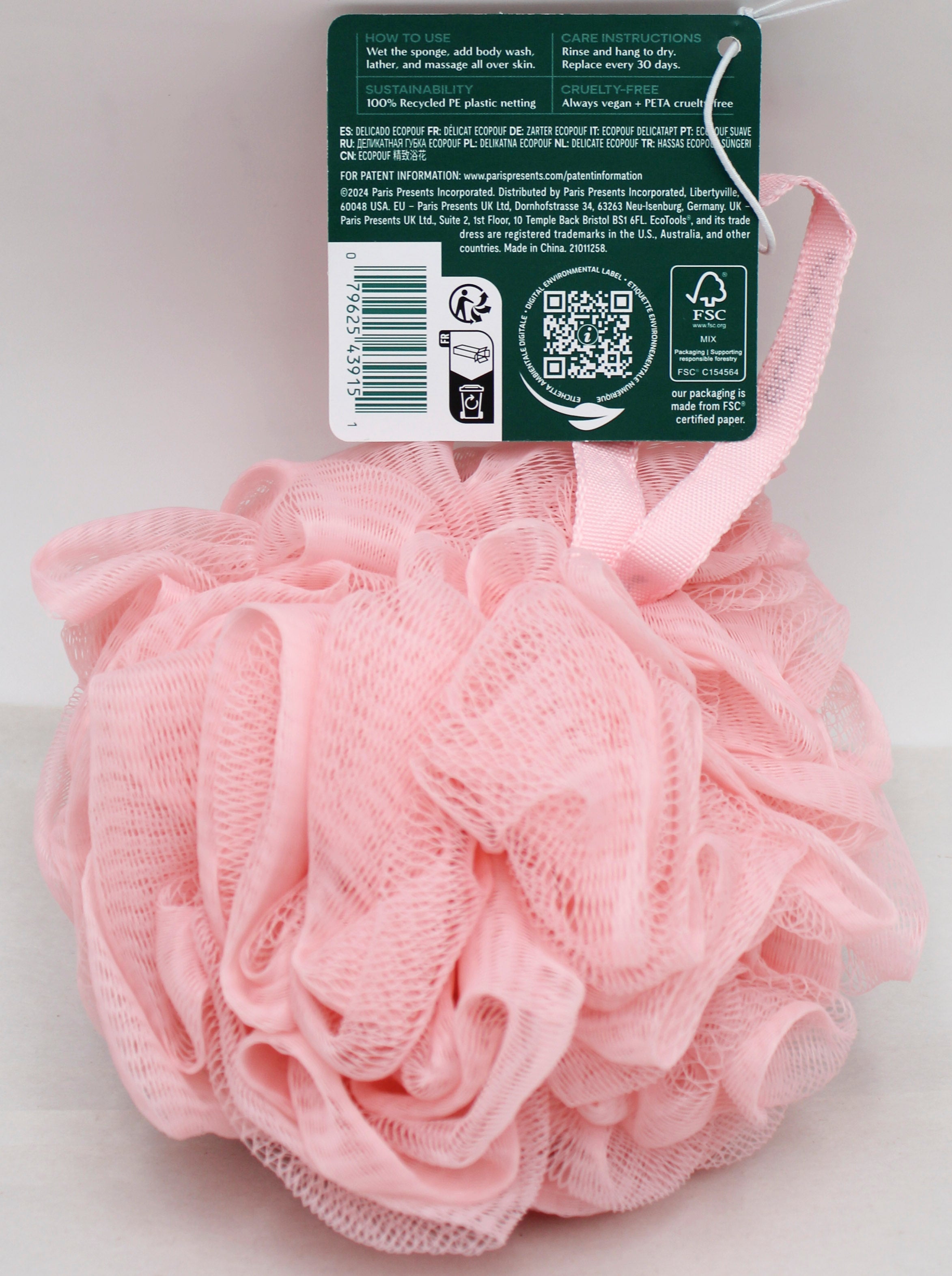 ECOTOOLS POUF PINK NI