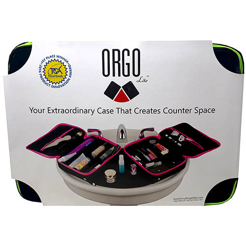 MAKEUP STORAGE ORGNZR CASE-BLK/GRN