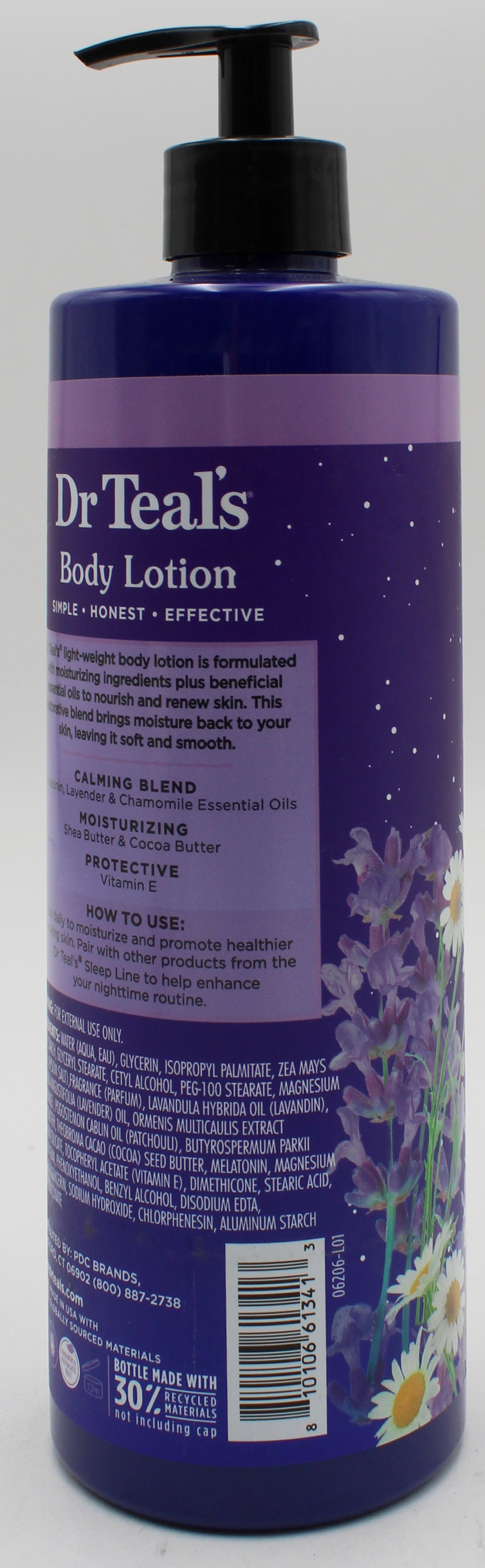 SP DR TEAL'S BODY LOTION SLEEP BLEND 18oz WITH MELATONIN, LAVENDER & CHAMOMILE NI
