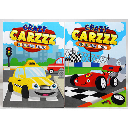 COLORING BOOK-CRAZY CARZZZ