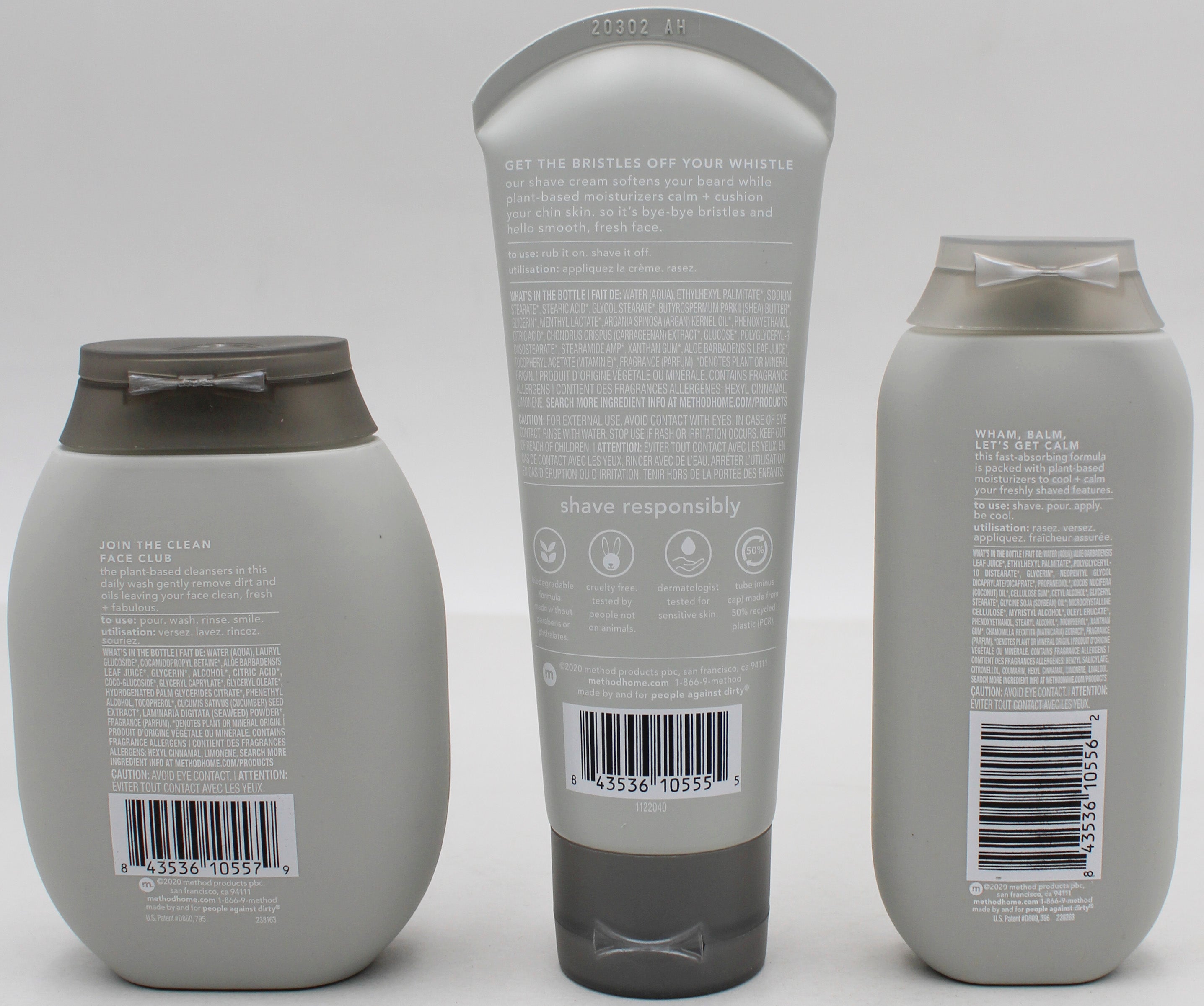SP METHOD FACE WASH / SHAVE CREAM/ POST-SHAVE BALM DISPLAY