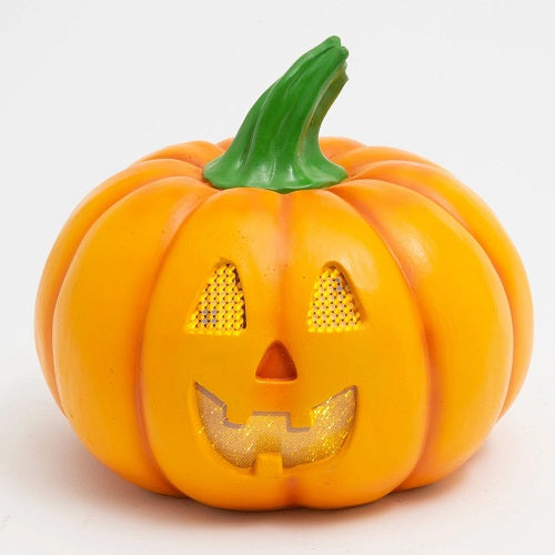 LED JACK-O-LANTERN W/MOVING EYES  9.25"Dia