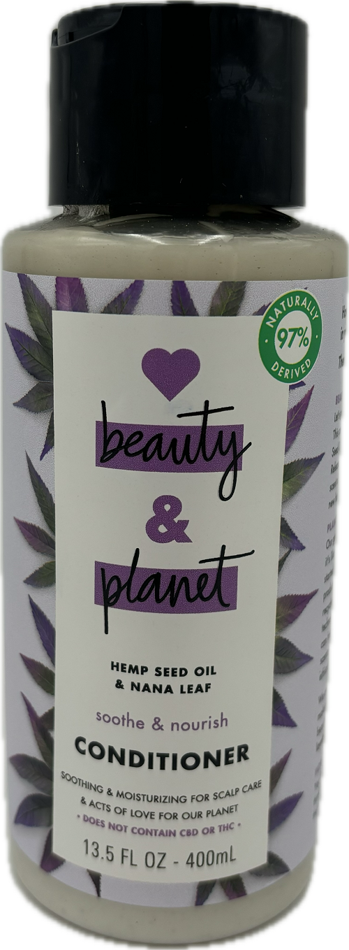 LOVE BEAUTY & PLANET CONDITIONER HEMP SEED OIL & NANA LEAF SOOTHE & NOURISH 13.5oz