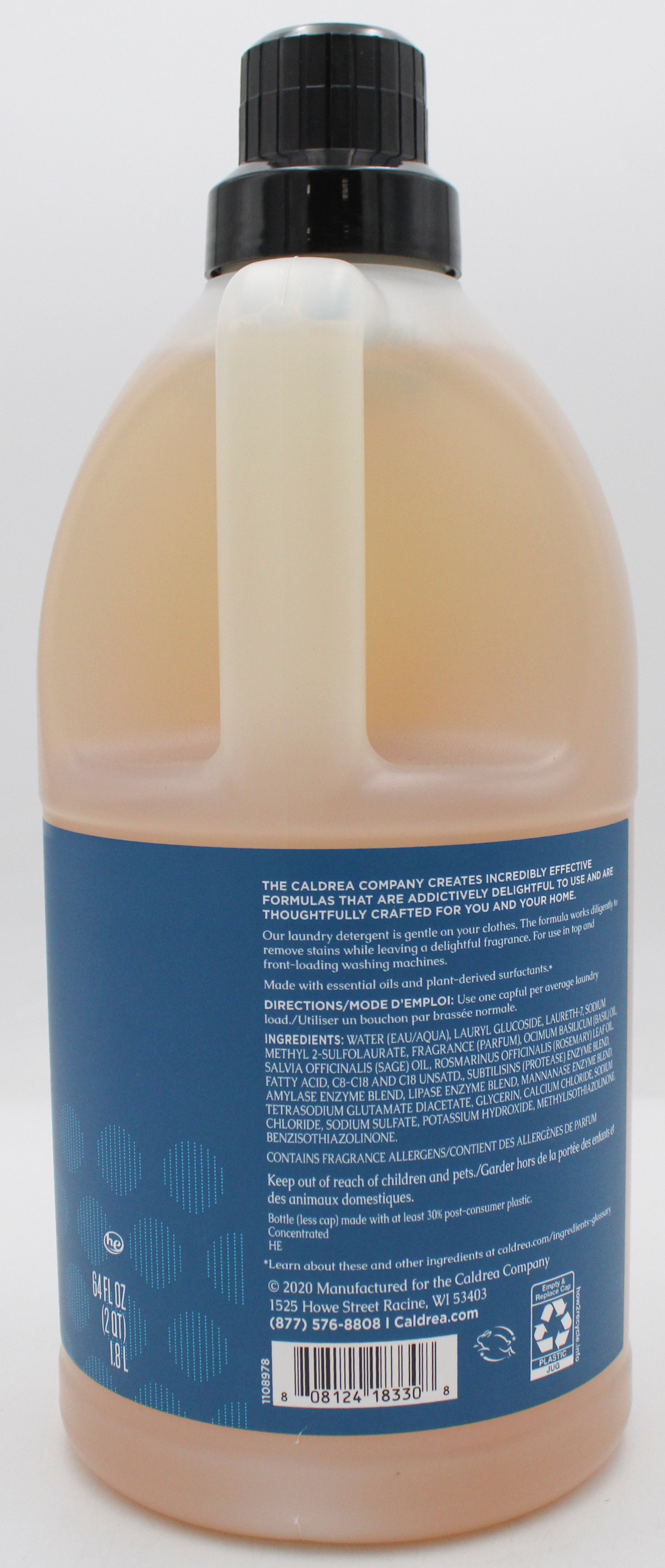 SP CALDREA LAUNDRY DETERGENT BASIL BLUE SAGE 64oz