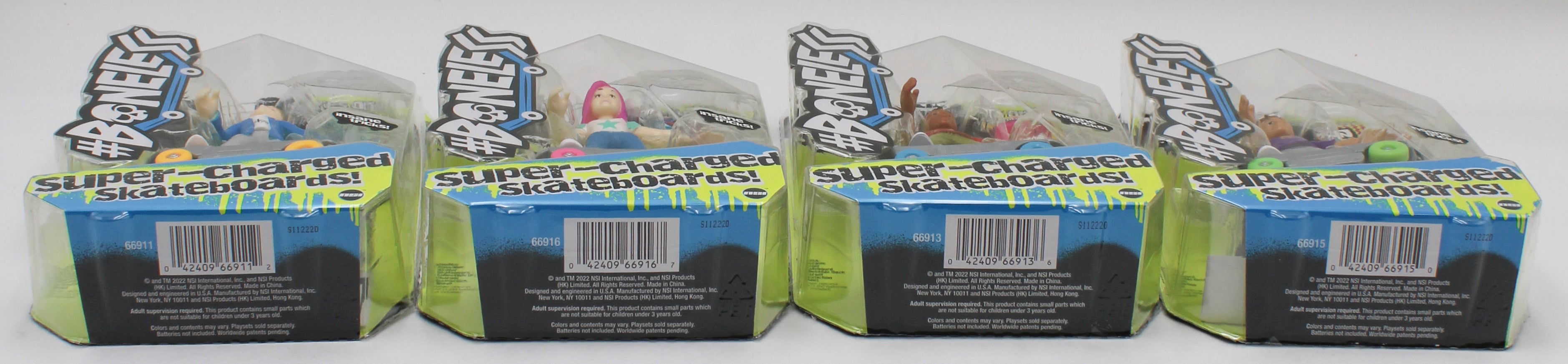 BONELESS MOTORIZED SKATERS ASSTORTED - 2RYAN/1BOOKER/2LUCA/1MIA