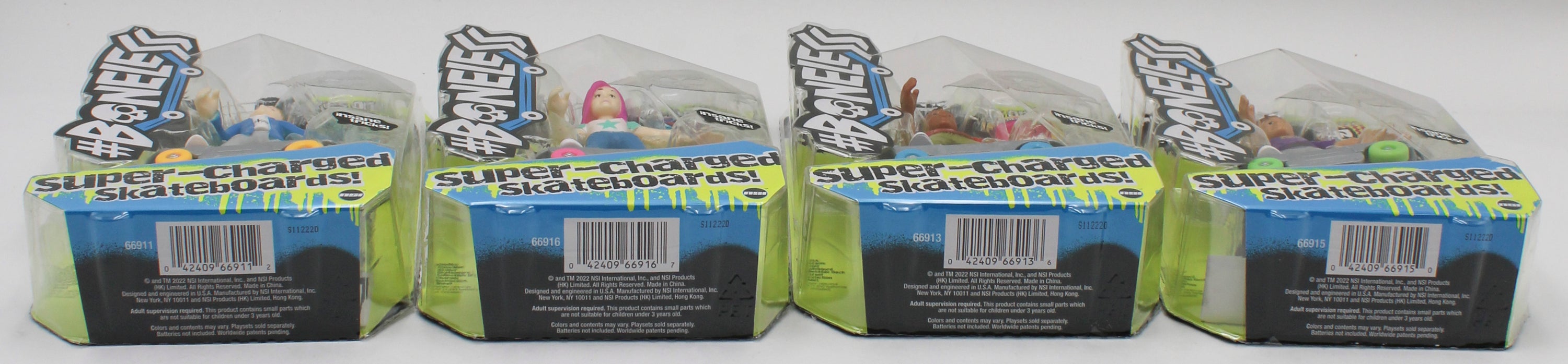 BONELESS MOTORIZED SKATERS ASSTORTED - 2RYAN/1BOOKER/2LUCA/1MIA