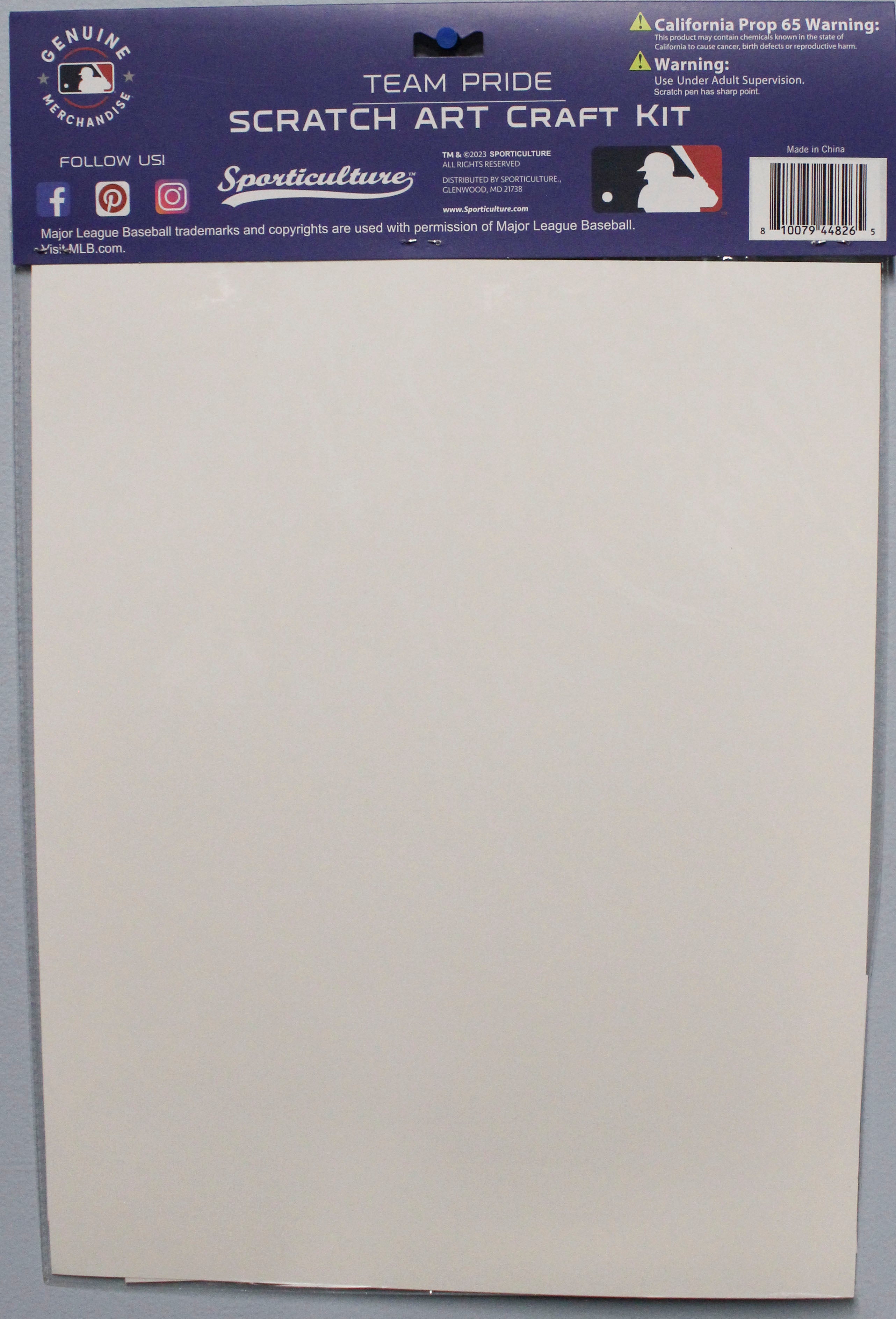 PHILADELPHIA PHILLIES SCRATCH ART CRAFT KIT