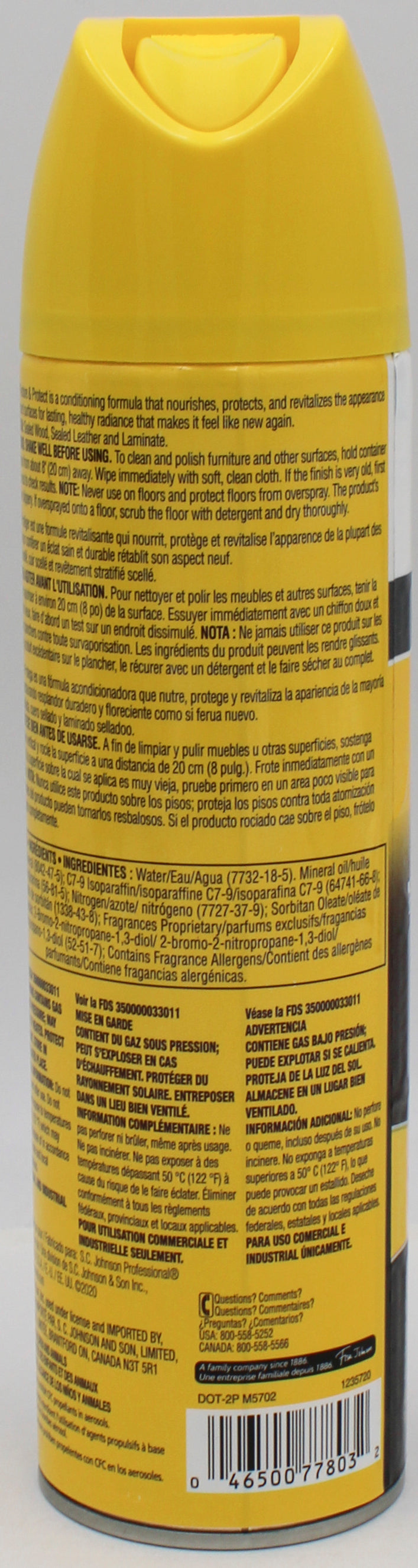 SP PLEDGE RESTORE & PROTECT FURNITURE SPRAY 14.2 OZ