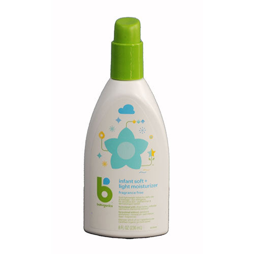 BABYGANICS INFANT SOFT/LIGHT MOISTURIZER 8OZ-FRAGRANCE FREE