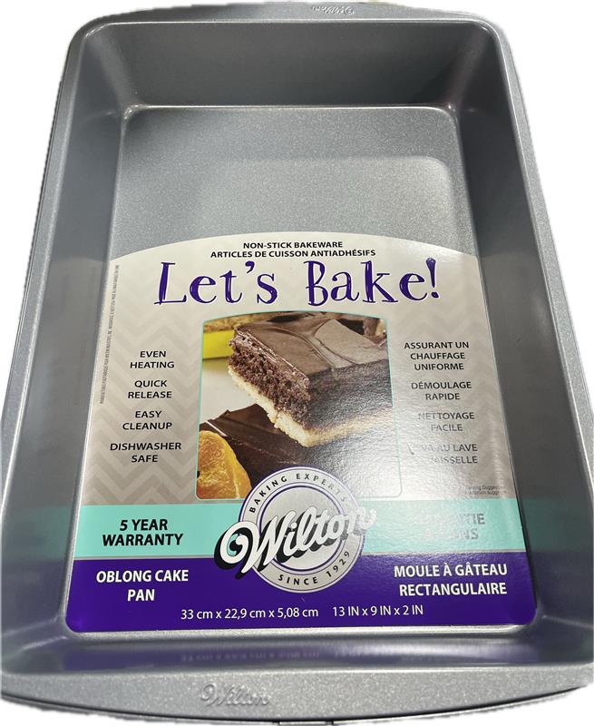 SP WILT LET'S BAKE OBLONG CAKE PAN 13 X 9 X 2"