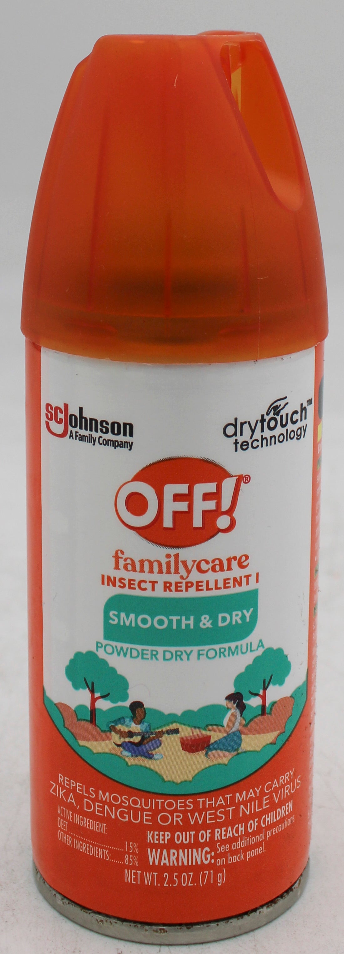 SP OFF FAMILYCARE INSECT REPELLENT 2.5oz SMOOTH & DRY